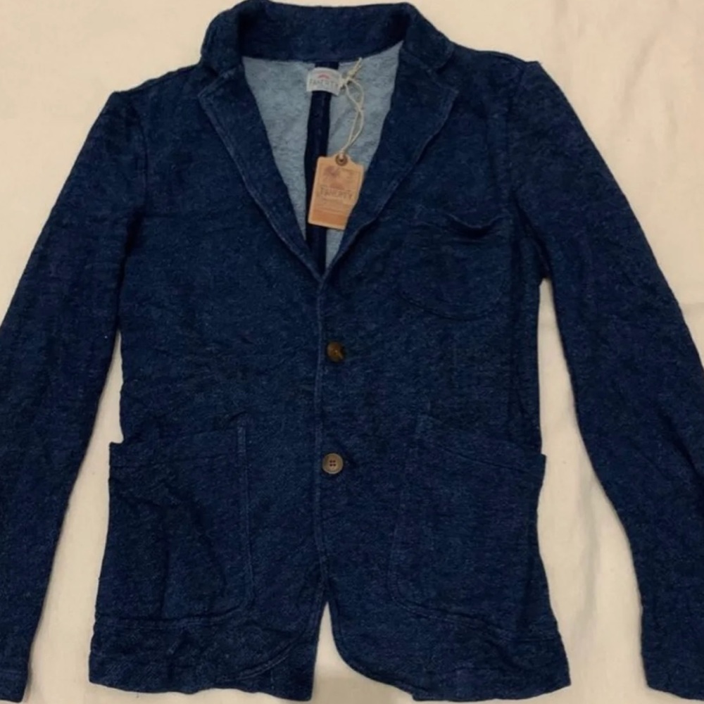 Faherty índigo Blazer jacket